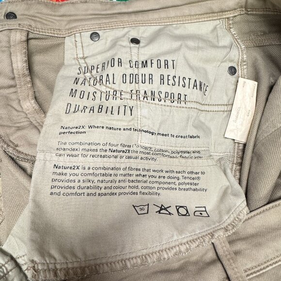 DU/ER No Sweat Pants Mens 32x31 Beige Light Tan Khaki Taper Chino Jeans N2X11 - Picture 5 of 9